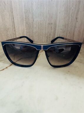 Balmain Navy Sunglasses with Gradient Lenses